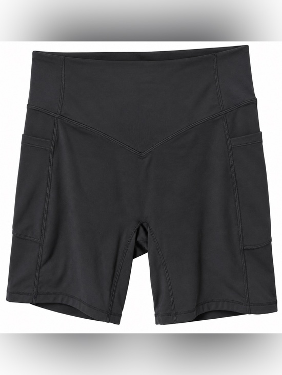 HALARA Pants - HALARA Black High-Rise Bike Shorts with Side Pockets